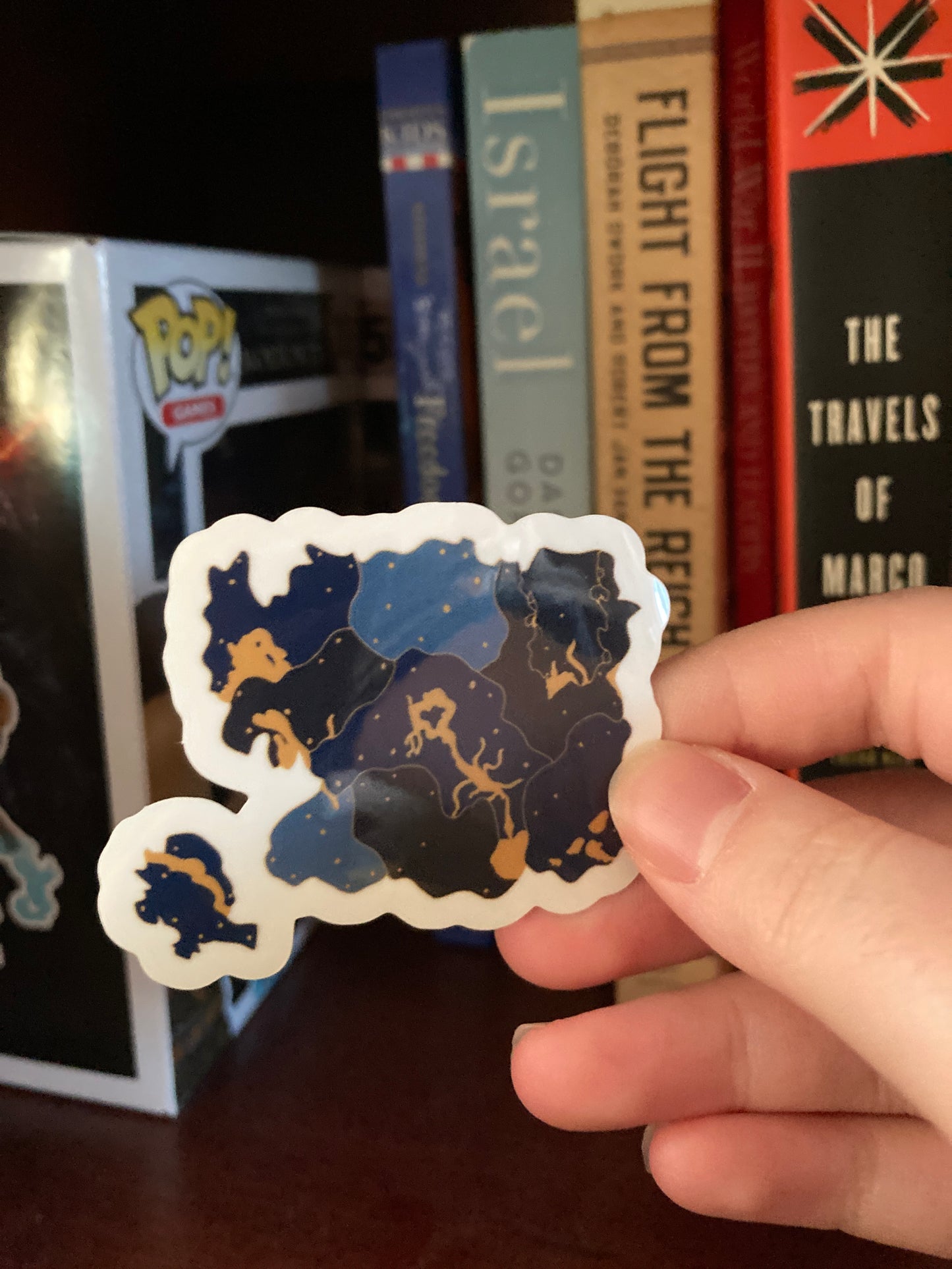 Fantasy Map 2 Inch Waterproof Clear Vinyl Sticker