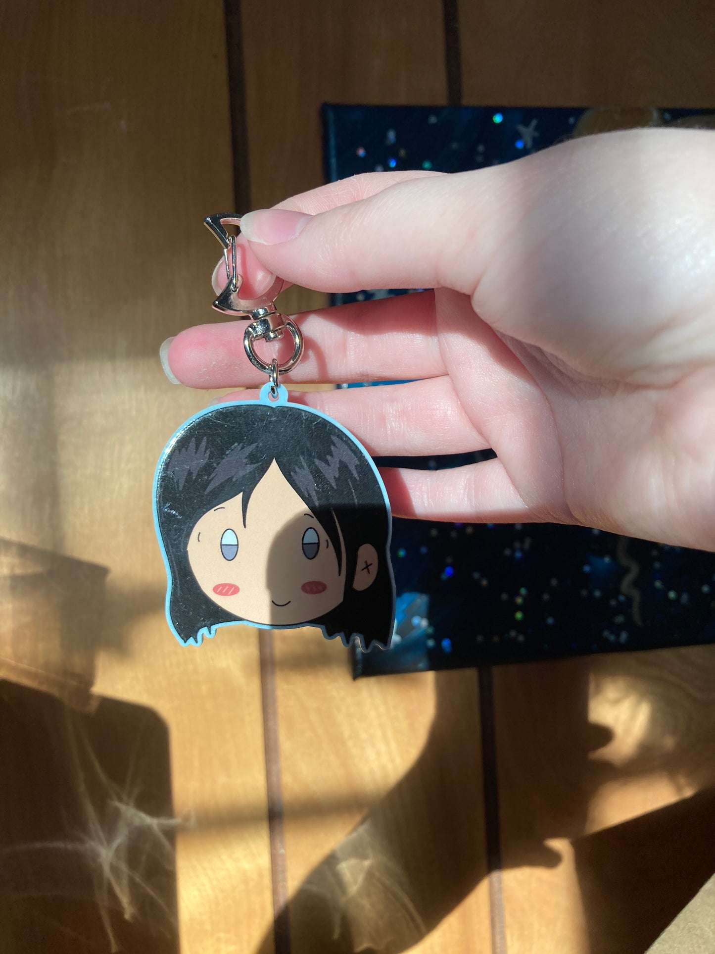 Cute Werewolf 2.5” Pastel Blue Acrylic Charm