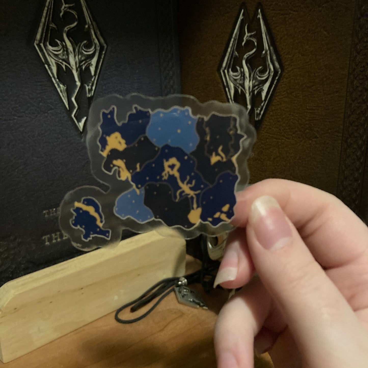 Fantasy Map 2 Inch Waterproof Clear Vinyl Sticker