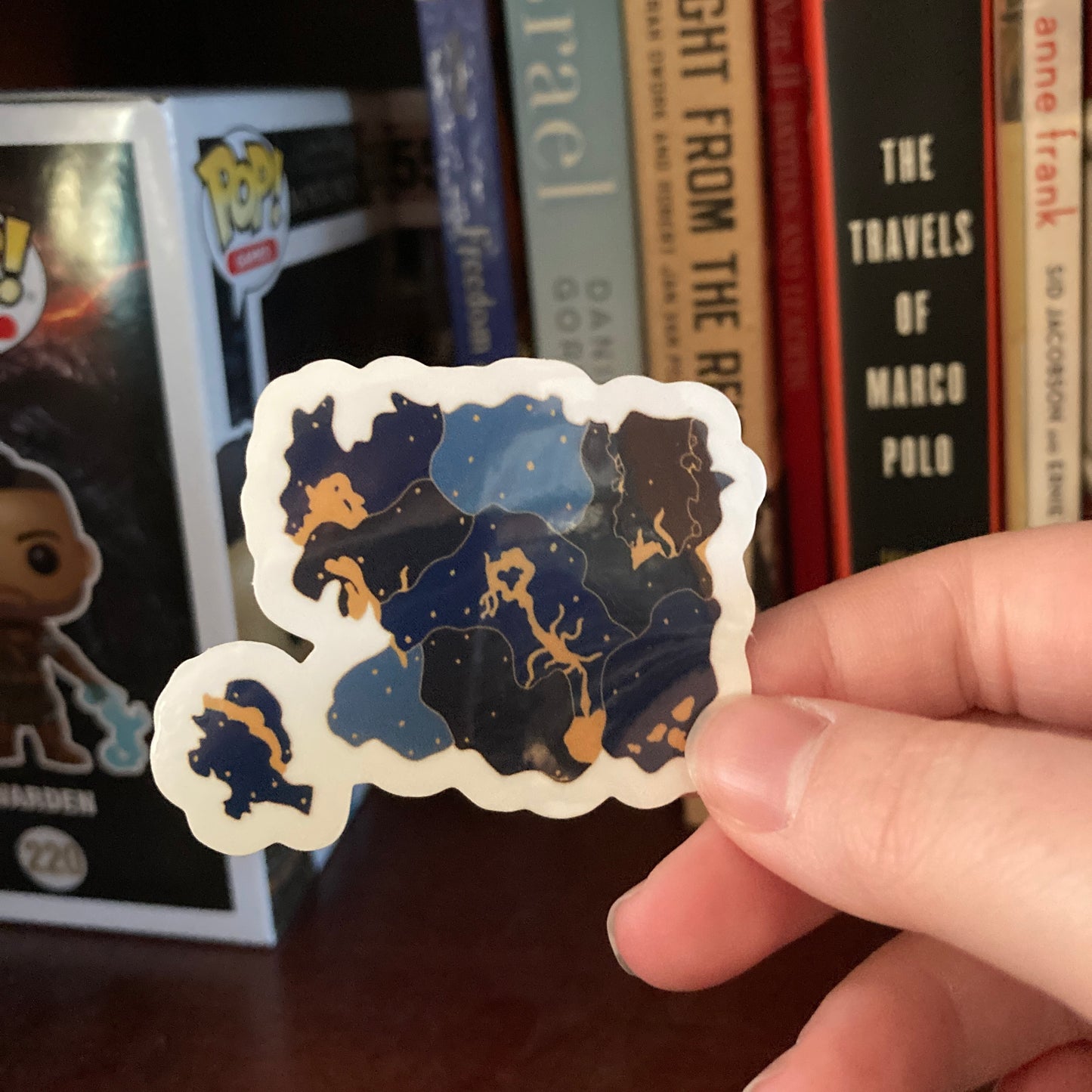 Fantasy Map 2 Inch Waterproof Clear Vinyl Sticker