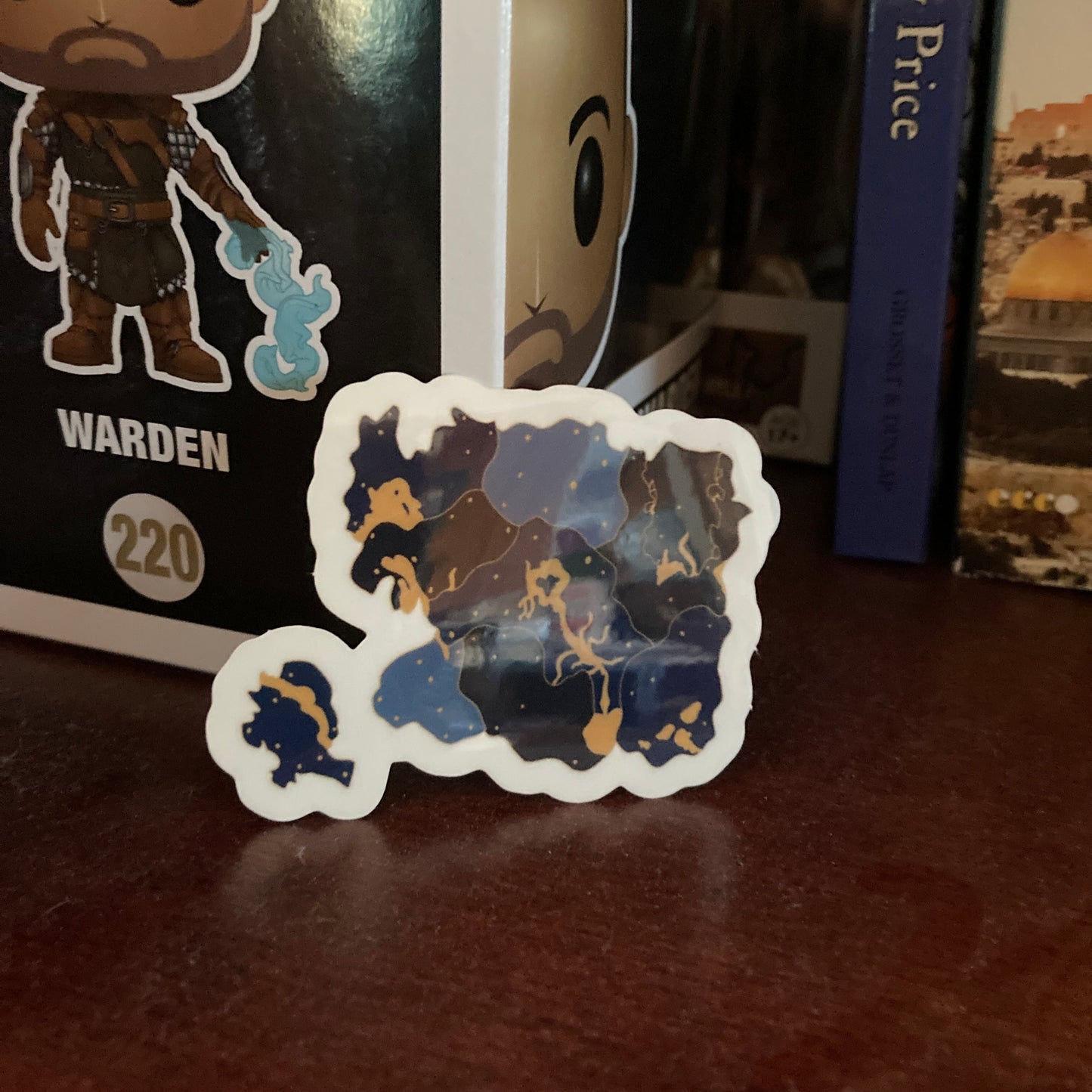 Fantasy Map 2 Inch Waterproof Clear Vinyl Sticker