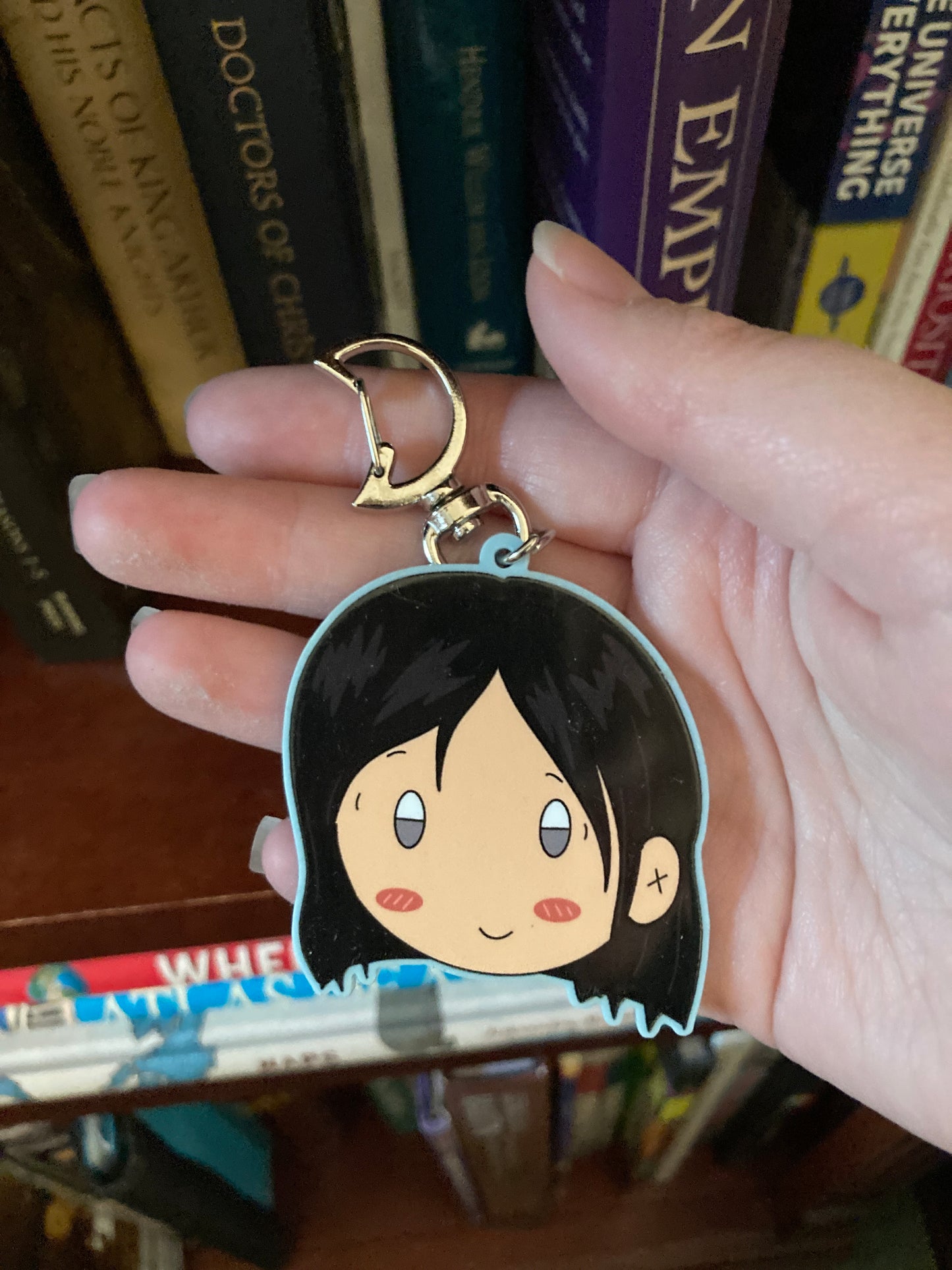 Cute Werewolf 2.5” Pastel Blue Acrylic Charm