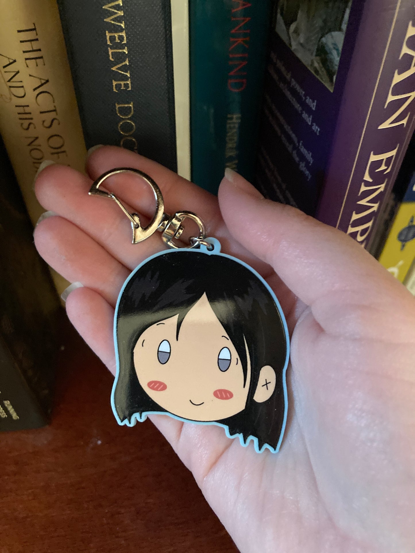 Cute Werewolf 2.5” Pastel Blue Acrylic Charm