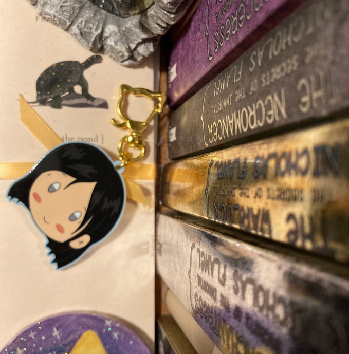 Cute Werewolf 2.5” Pastel Blue Acrylic Charm