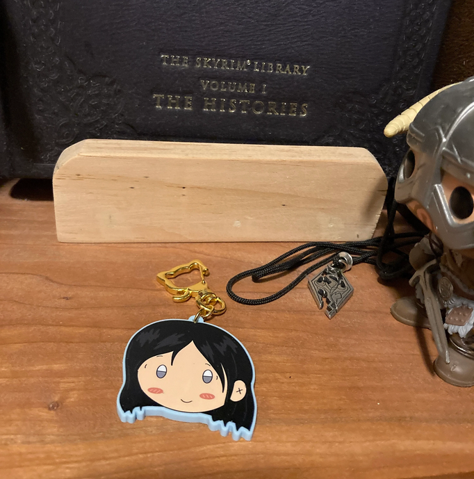 Cute Werewolf 2.5” Pastel Blue Acrylic Charm