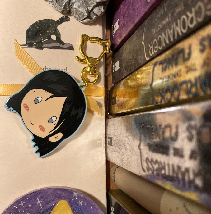 Cute Werewolf 2.5” Pastel Blue Acrylic Charm