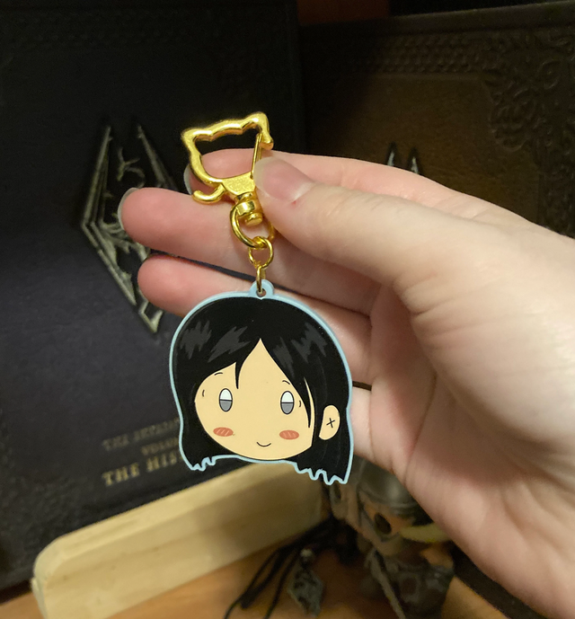 Cute Werewolf 2.5” Pastel Blue Acrylic Charm