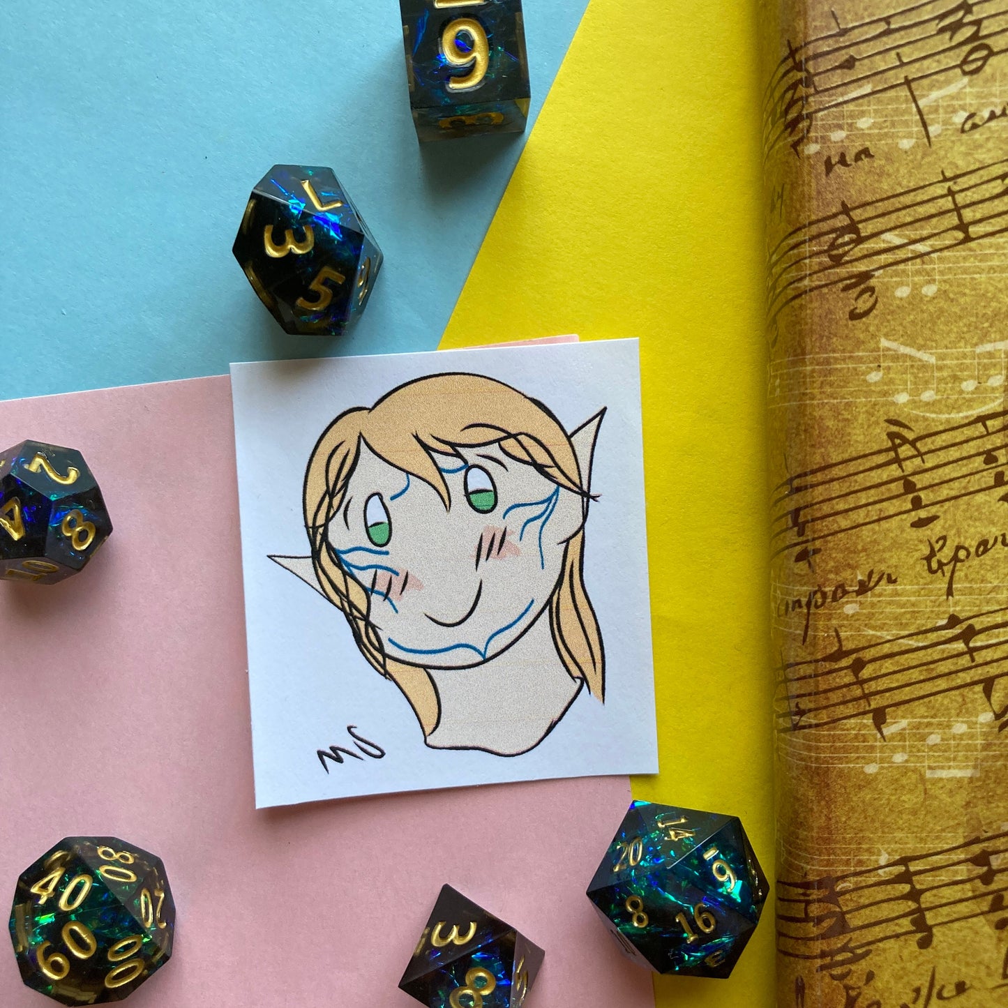Happy Elf Paper Stickers