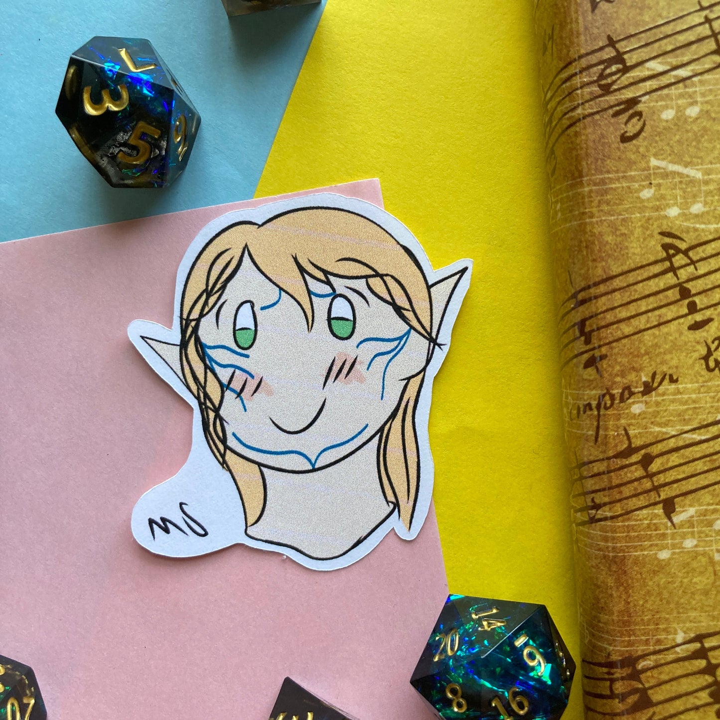Happy Elf Paper Stickers