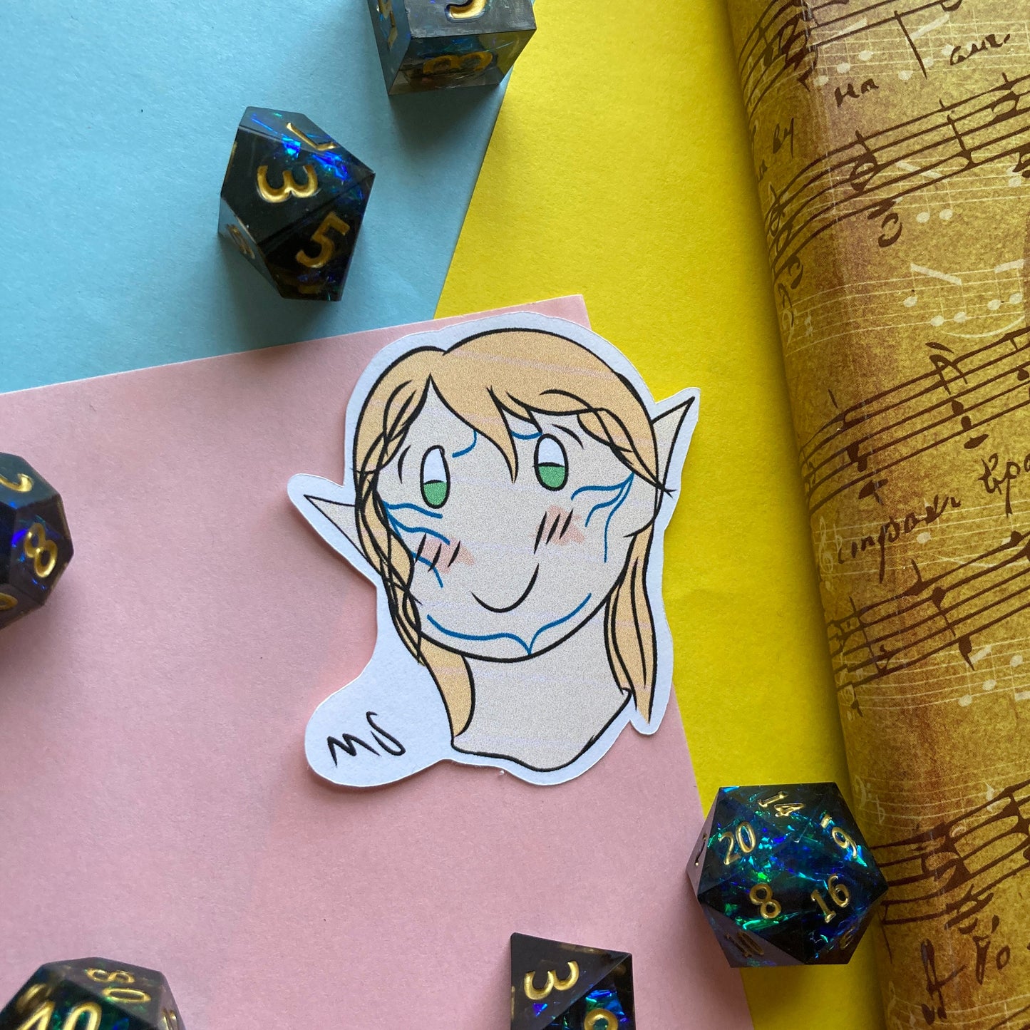 Happy Elf Paper Stickers