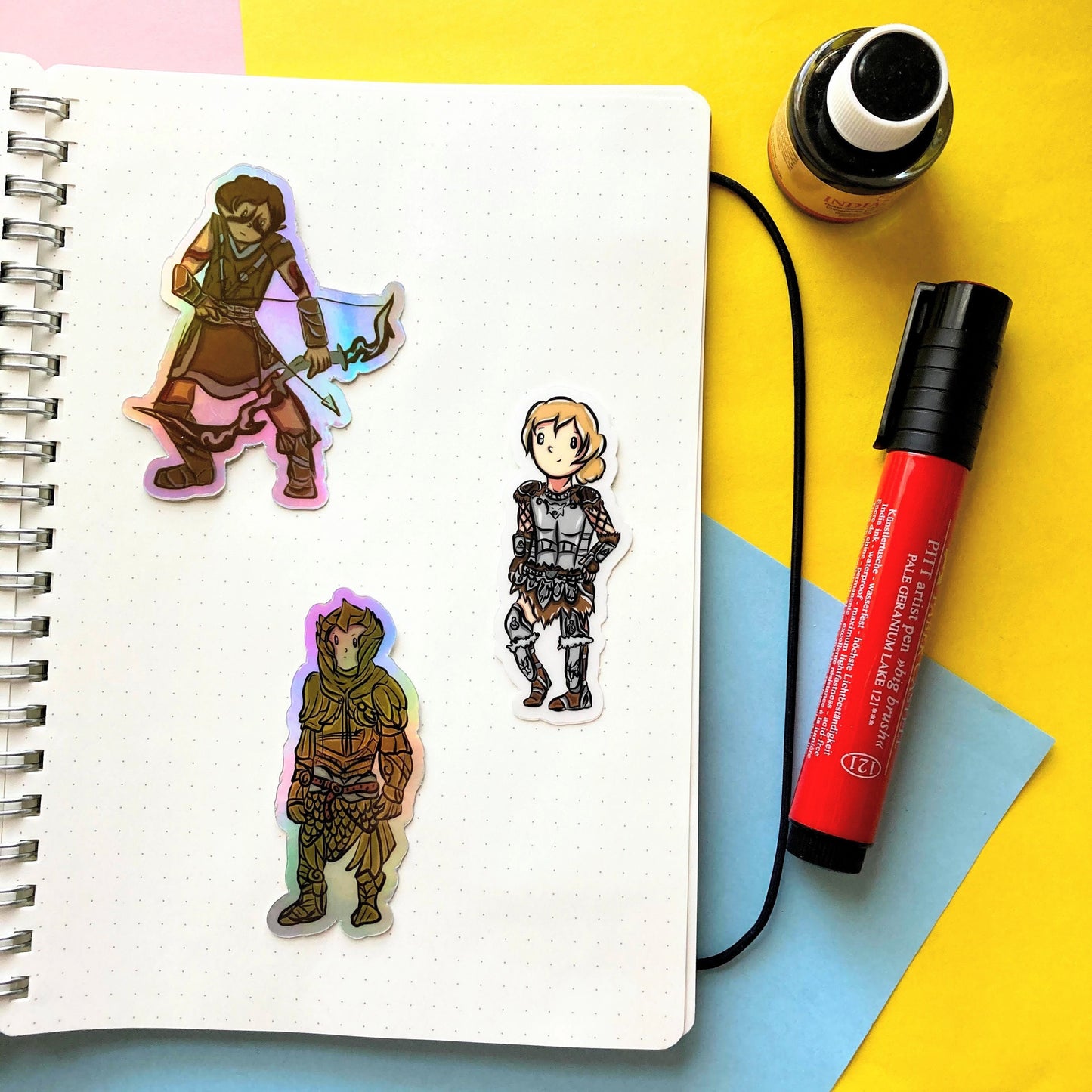 Wolf Pattern Steel Armor 3 Inch Clear Vinyl Sticker