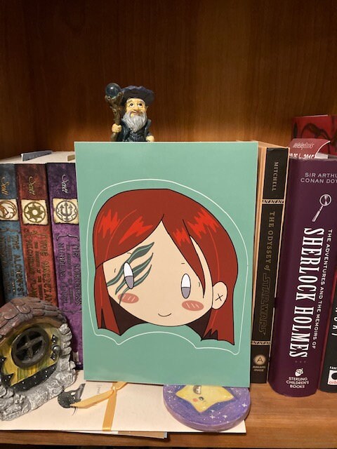 Chibi Huntress Oopsie 5x7 Inch Sticker Sheet (CLEARANCE)