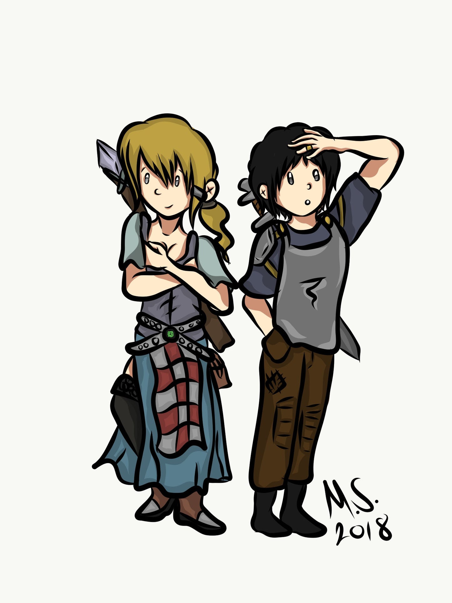 Baby Adventurers Mini Holographic Vinyl Sticker For RPG Gamer (CLEARANCE)