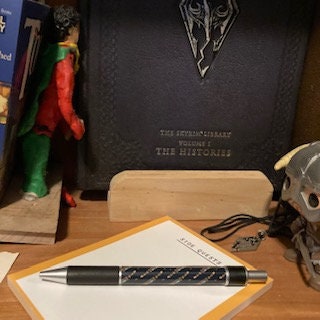 Medieval Scroll Pattern Black Ink Ballpoint Pen PREORDER