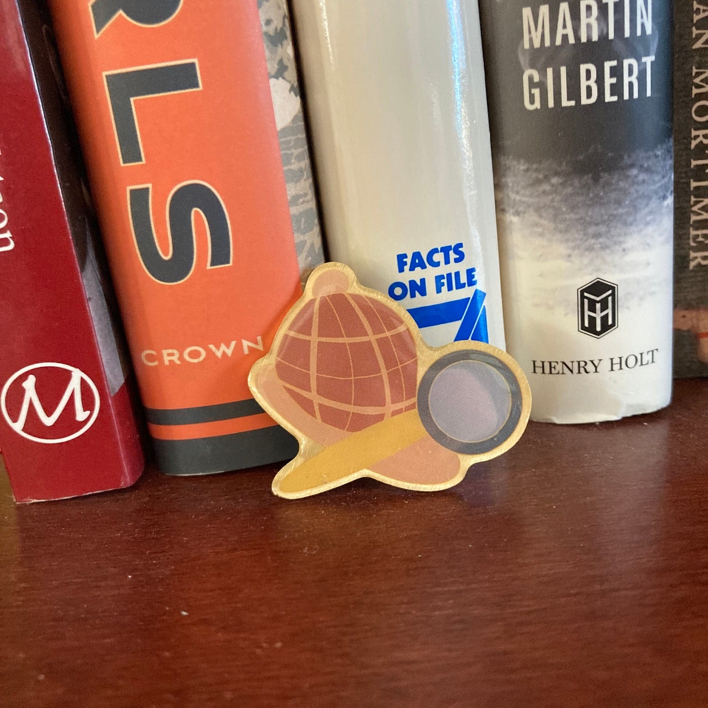 Detective Hat Brass Metal Pin PREORDER