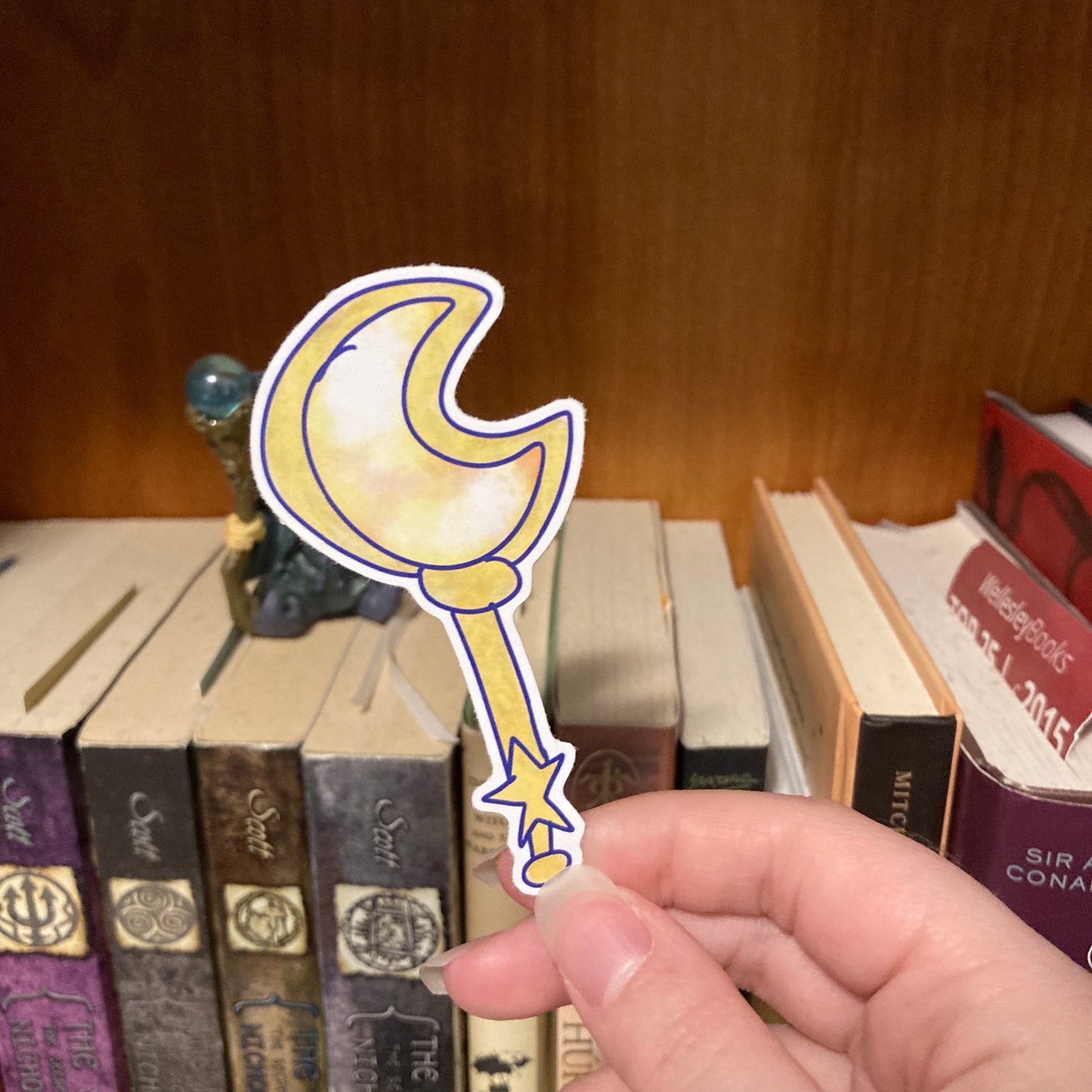 Moon Magic Wand 2.5 Inch Waterproof Vinyl Sticker (CLEARANCE)