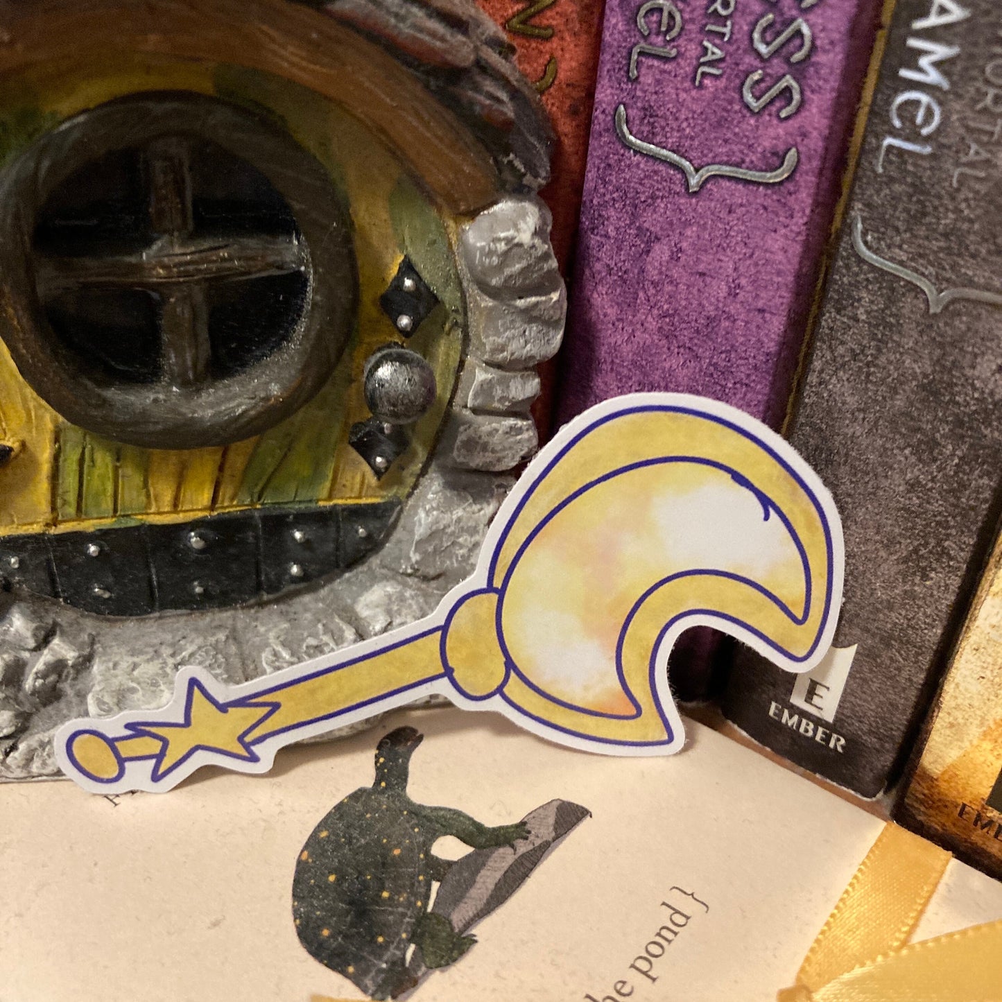 Moon Magic Wand 2.5 Inch Waterproof Vinyl Sticker (CLEARANCE)