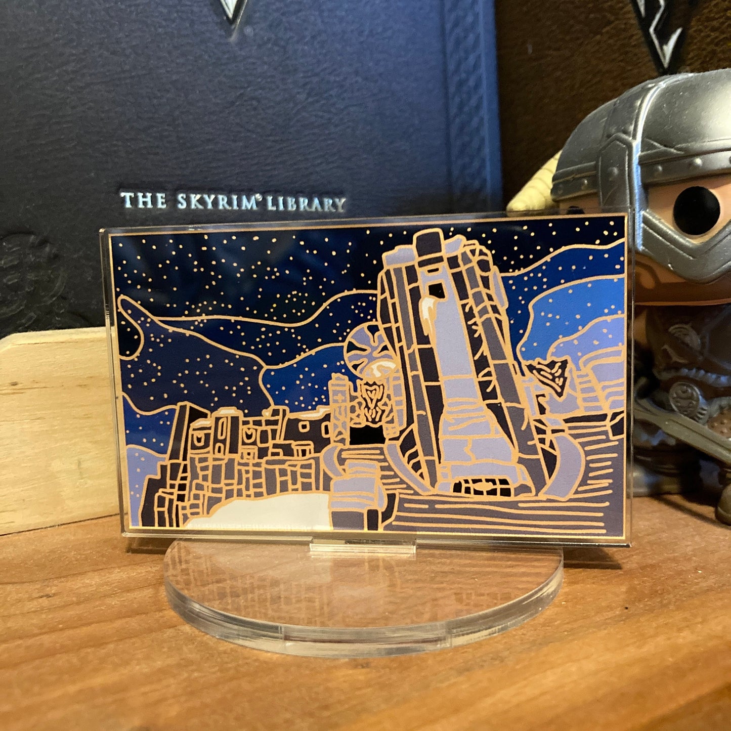 Mountain Temple Printed Clear Acrylic Standee