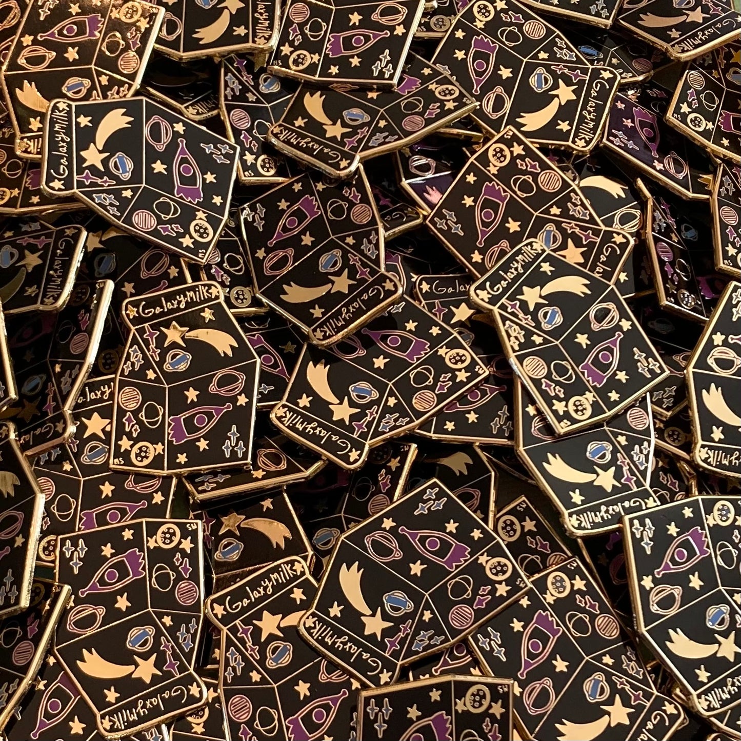 Enamel Pin Set Of Three: Space