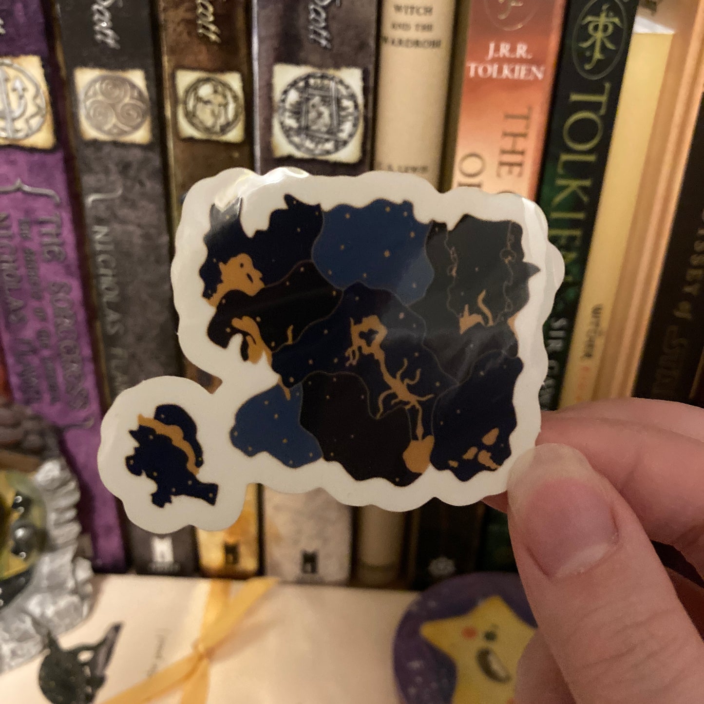 Fantasy Map 2 Inch Clear Vinyl Sticker