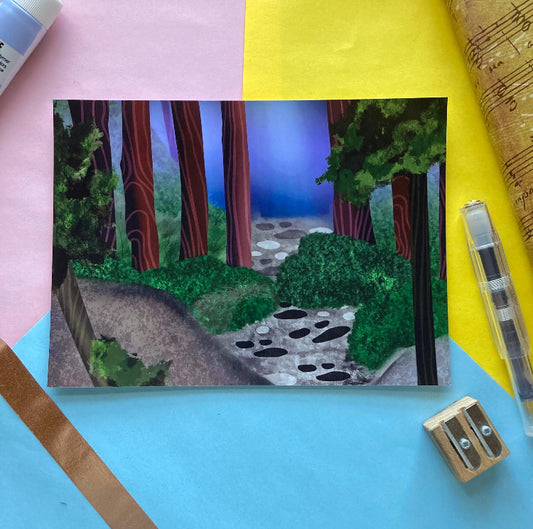 Wisps In The Forest Gloss Finish Digital Art Prints