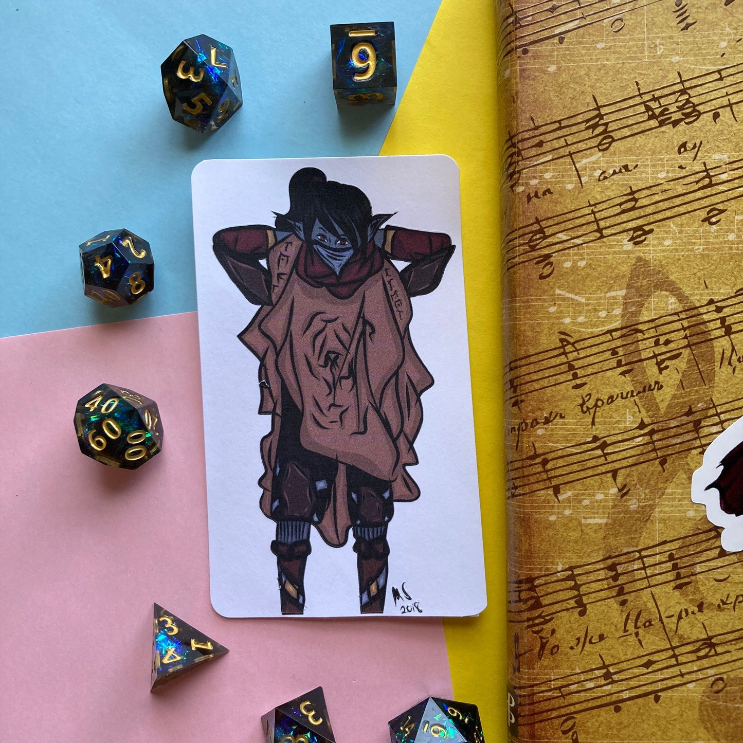 Dark Elf Sorceress Armor Matte Paper Sticker