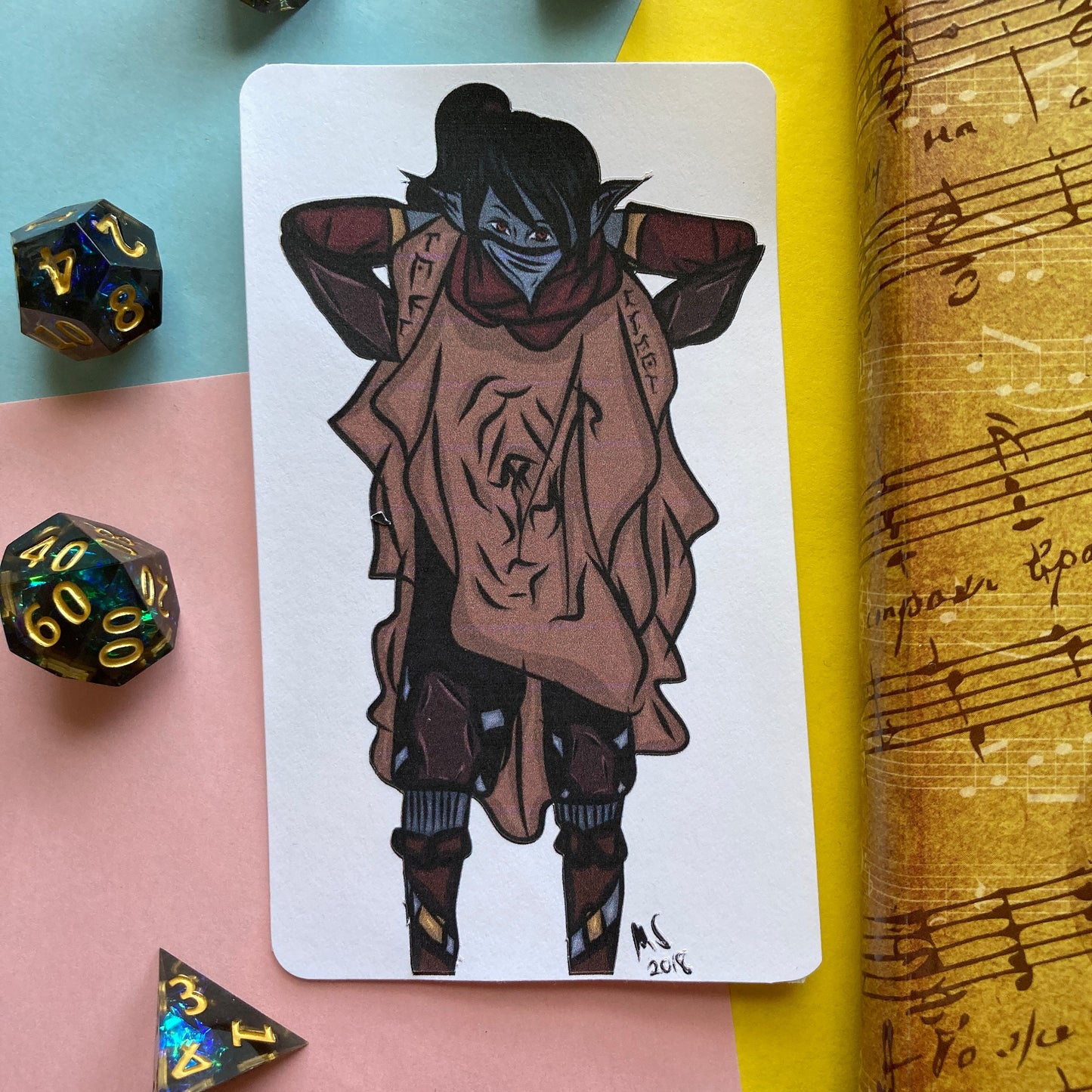 Dark Elf Sorceress Armor Matte Paper Sticker