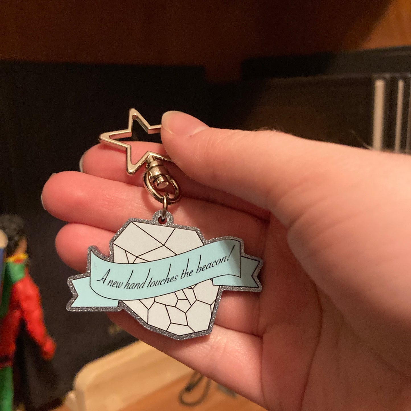 Beacon Glitter Acrylic Keychain