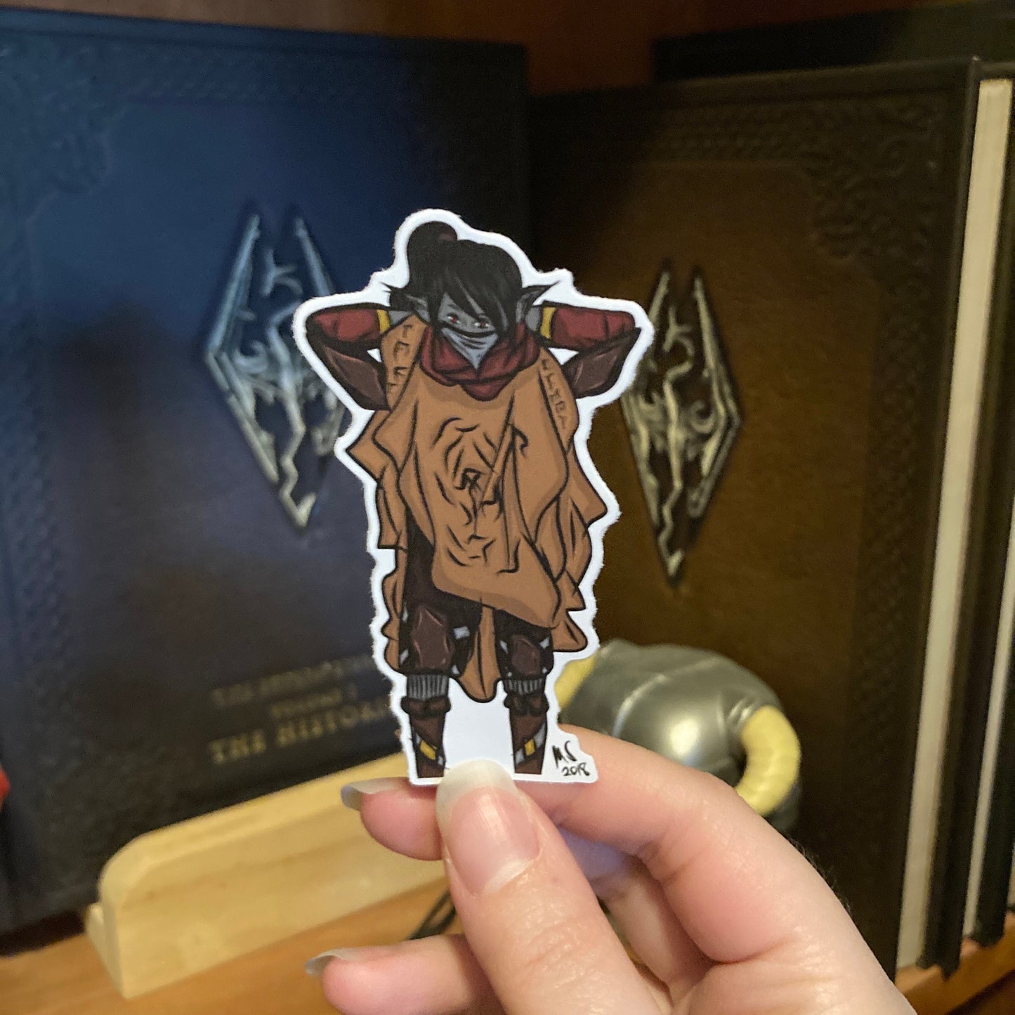 Dark Elf Armor 2 Inch Matte Vinyl Sticker