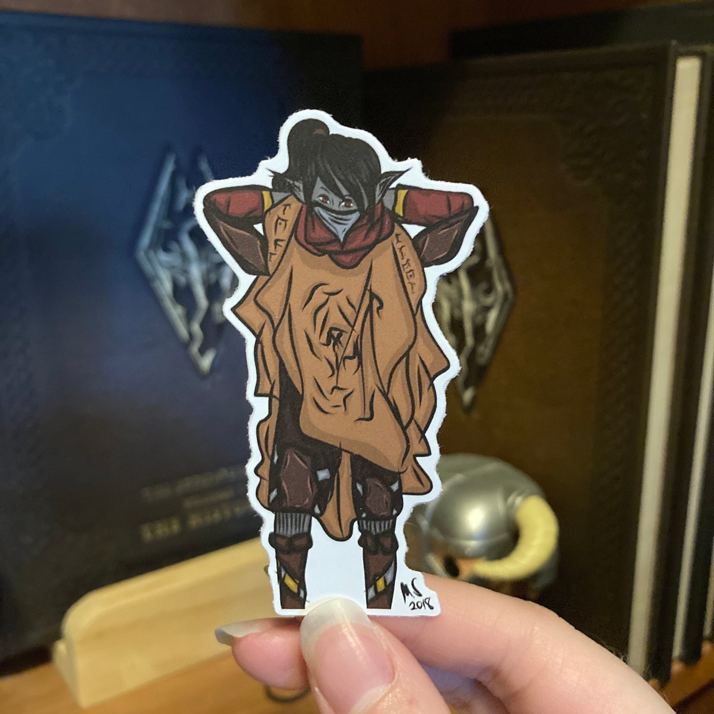 Dark Elf Armor 2 Inch Matte Vinyl Sticker